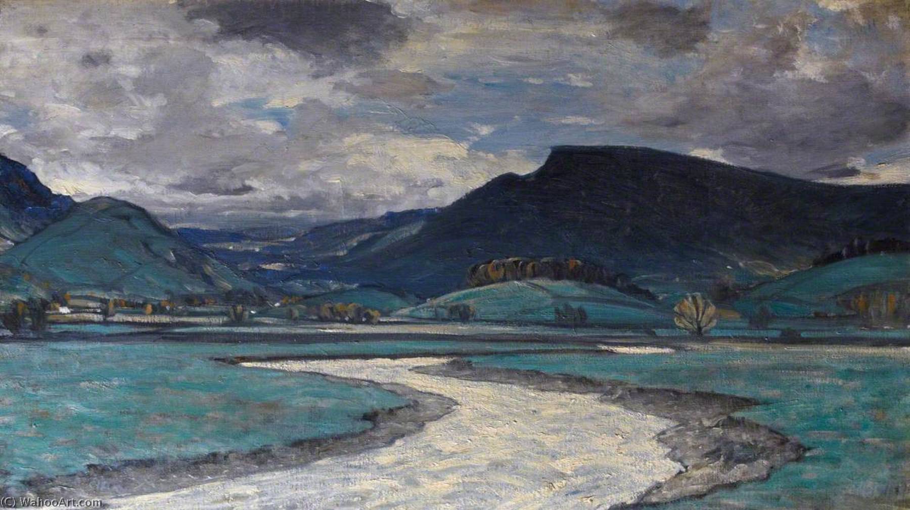 Wikioo.org - The Encyclopedia of Fine Arts - Painting, Artwork by Charles John Holmes - The Head of Wensleydale, Yorkshire
