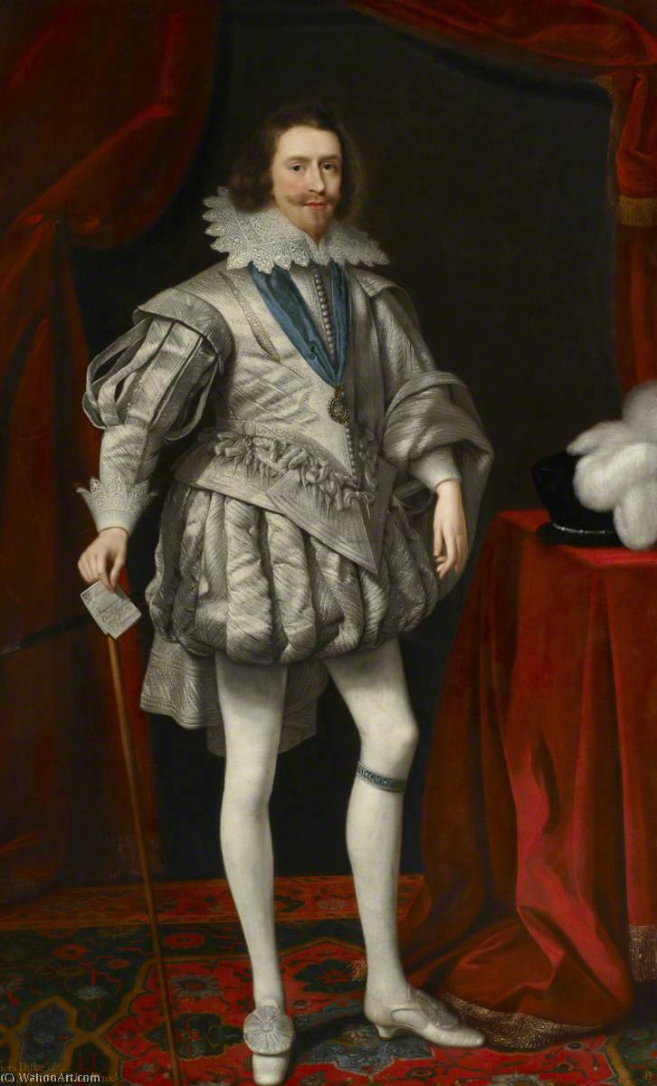WikiOO.org - Enciklopedija dailės - Tapyba, meno kuriniai Daniel I Mijtens - George Villiers (1592–1628), 1st Duke of Buckingham