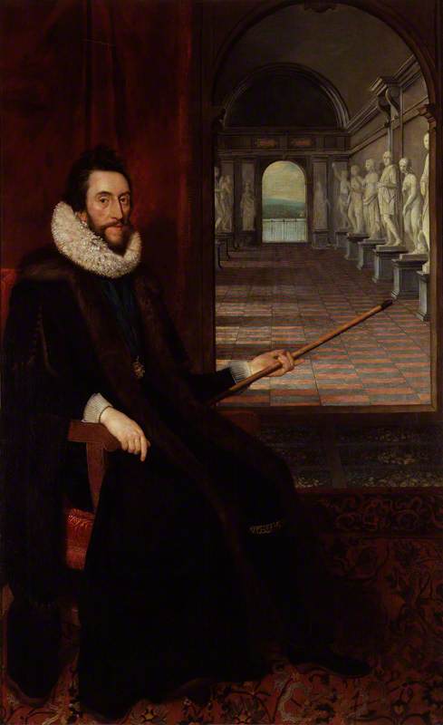 Wikioo.org - The Encyclopedia of Fine Arts - Painting, Artwork by Daniel I Mijtens - Thomas Howard, 2nd Earl of Arundel and Surrey