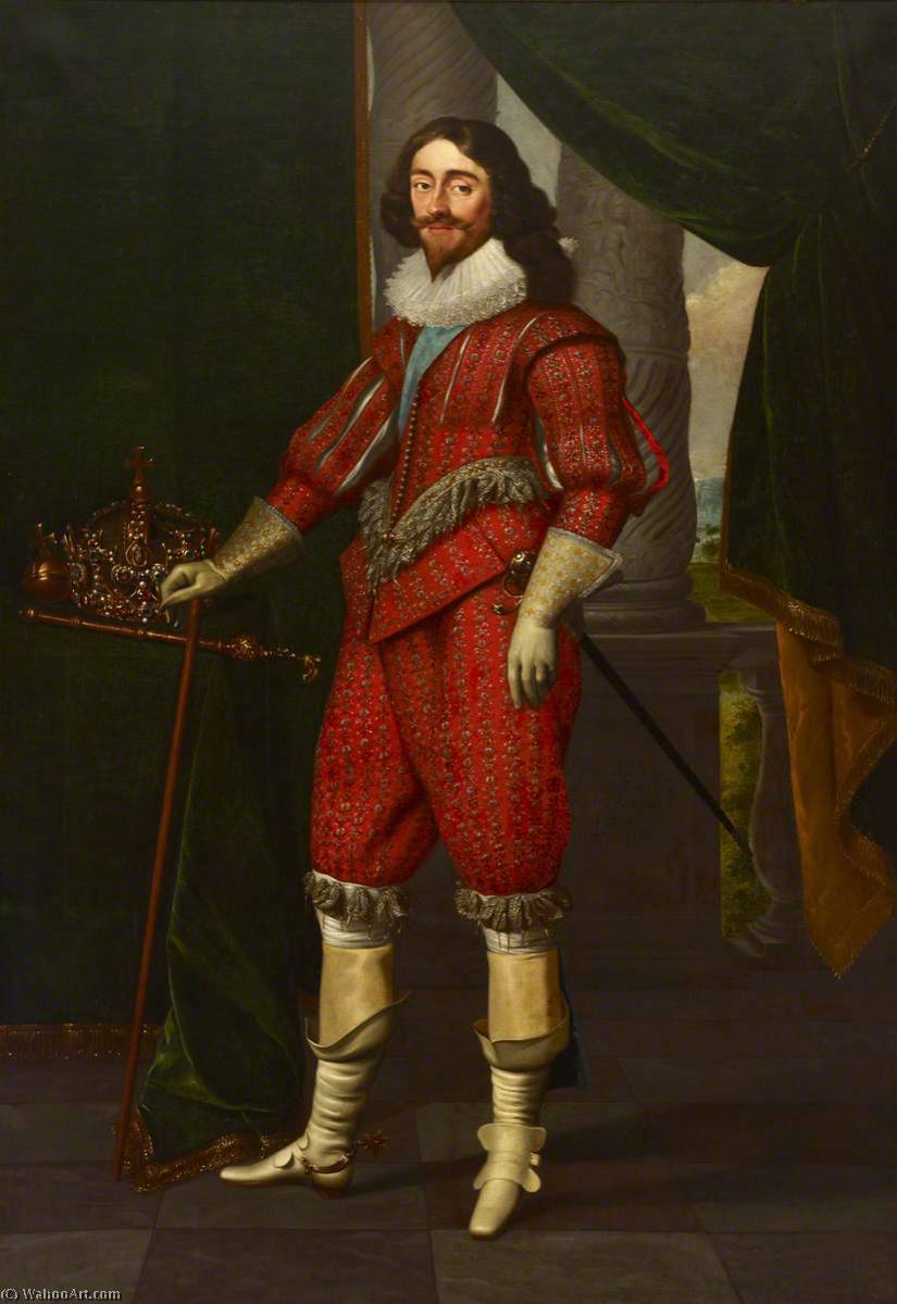 Wikioo.org - The Encyclopedia of Fine Arts - Painting, Artwork by Daniel I Mijtens - Charles I (1600–1649), King of Great Britain and Ireland