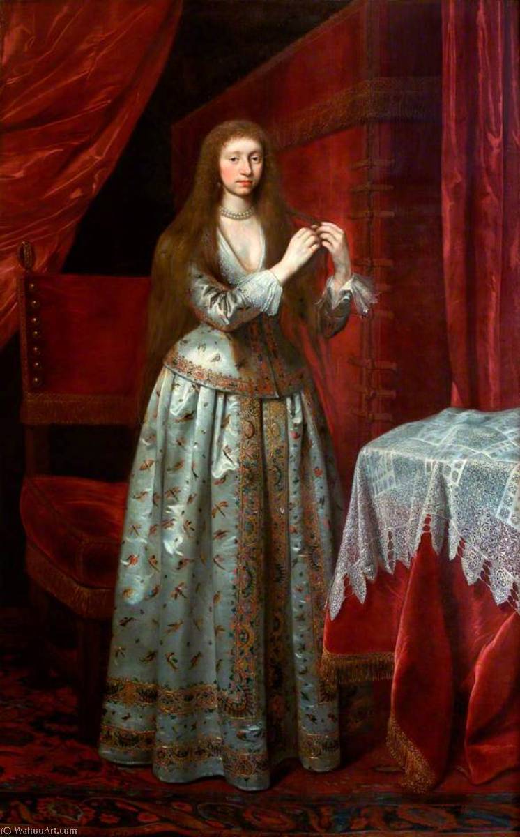 Wikioo.org - The Encyclopedia of Fine Arts - Painting, Artwork by Daniel I Mijtens - Lady Anne Montagu, née Rich (1604–1642), Wife of Edward Montagu, 2nd Duke of Manchester (Viscount Mandeville)