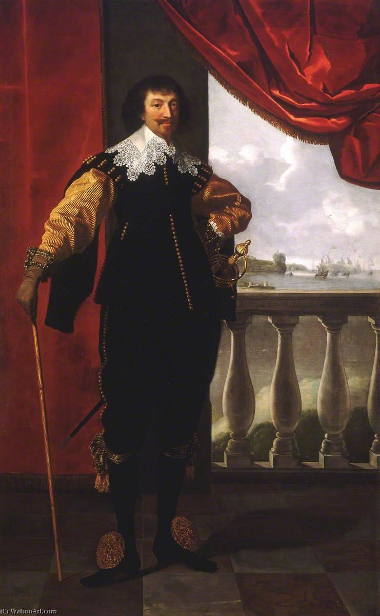 Wikioo.org - The Encyclopedia of Fine Arts - Painting, Artwork by Daniel I Mijtens - Robert Rich (1587–1658), 2nd Earl of Warwick