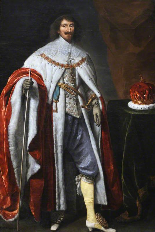 Wikioo.org - The Encyclopedia of Fine Arts - Painting, Artwork by Daniel I Mijtens - Philip Herbert (1584–1650), 4th Earl of Pembroke, 1st Earl of Montgomery, KG