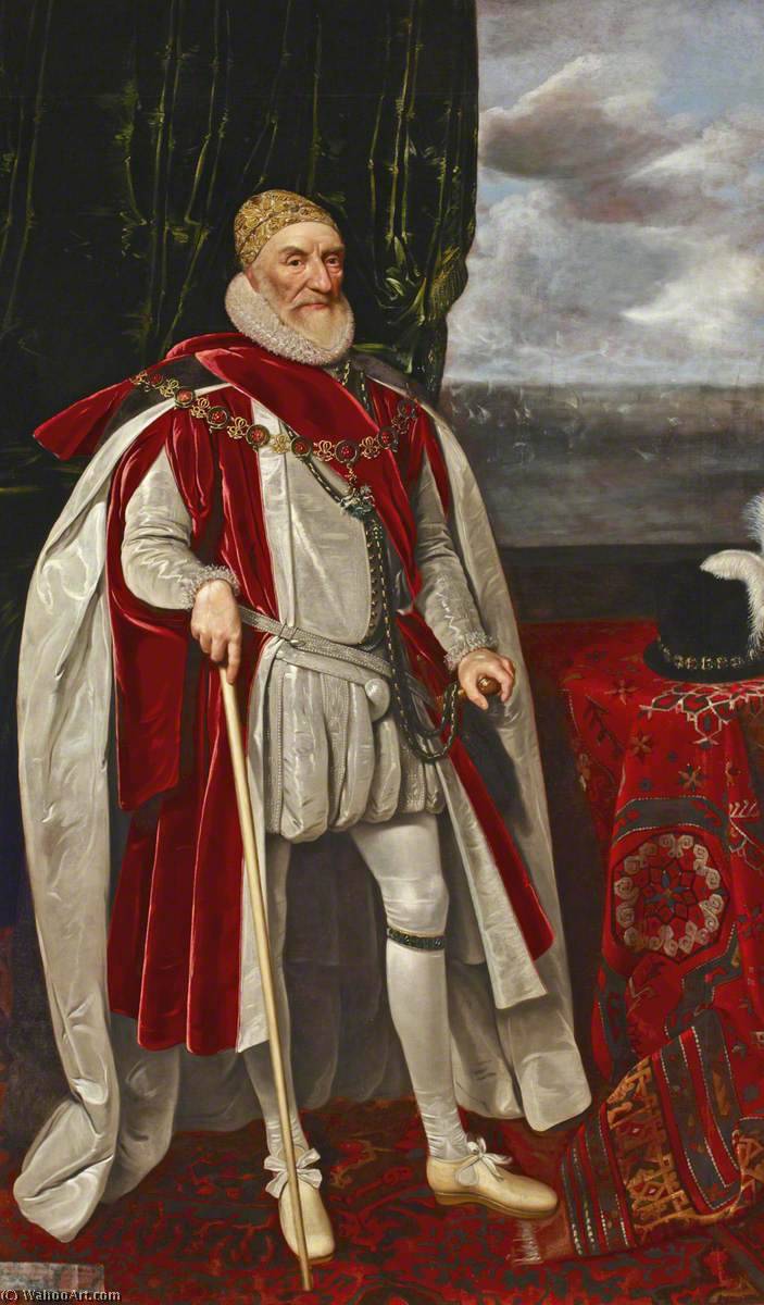 WikiOO.org - Encyclopedia of Fine Arts - Schilderen, Artwork Daniel I Mijtens - Charles Howard (1536–1624), 1st Earl of Nottingham