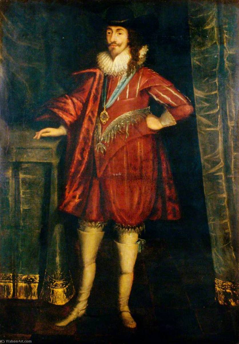 WikiOO.org - Encyclopedia of Fine Arts - Maleri, Artwork Daniel I Mijtens - King Charles I (1600–1649)