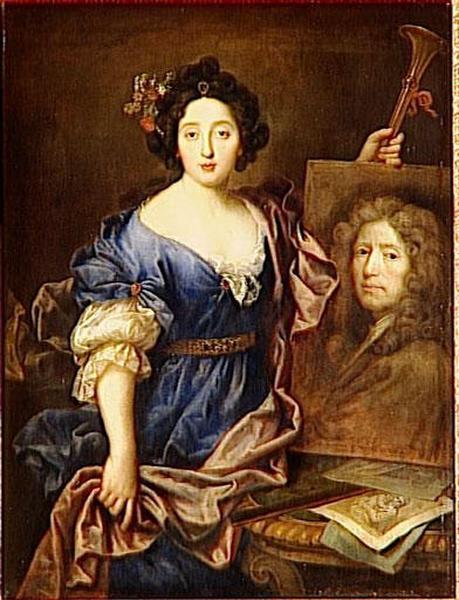 WikiOO.org – 美術百科全書 - 繪畫，作品 Pierre Mignard - 凯瑟琳 玛格丽特 Mignard , 伯爵夫人 德 弗基埃 ( 1652 1742 )