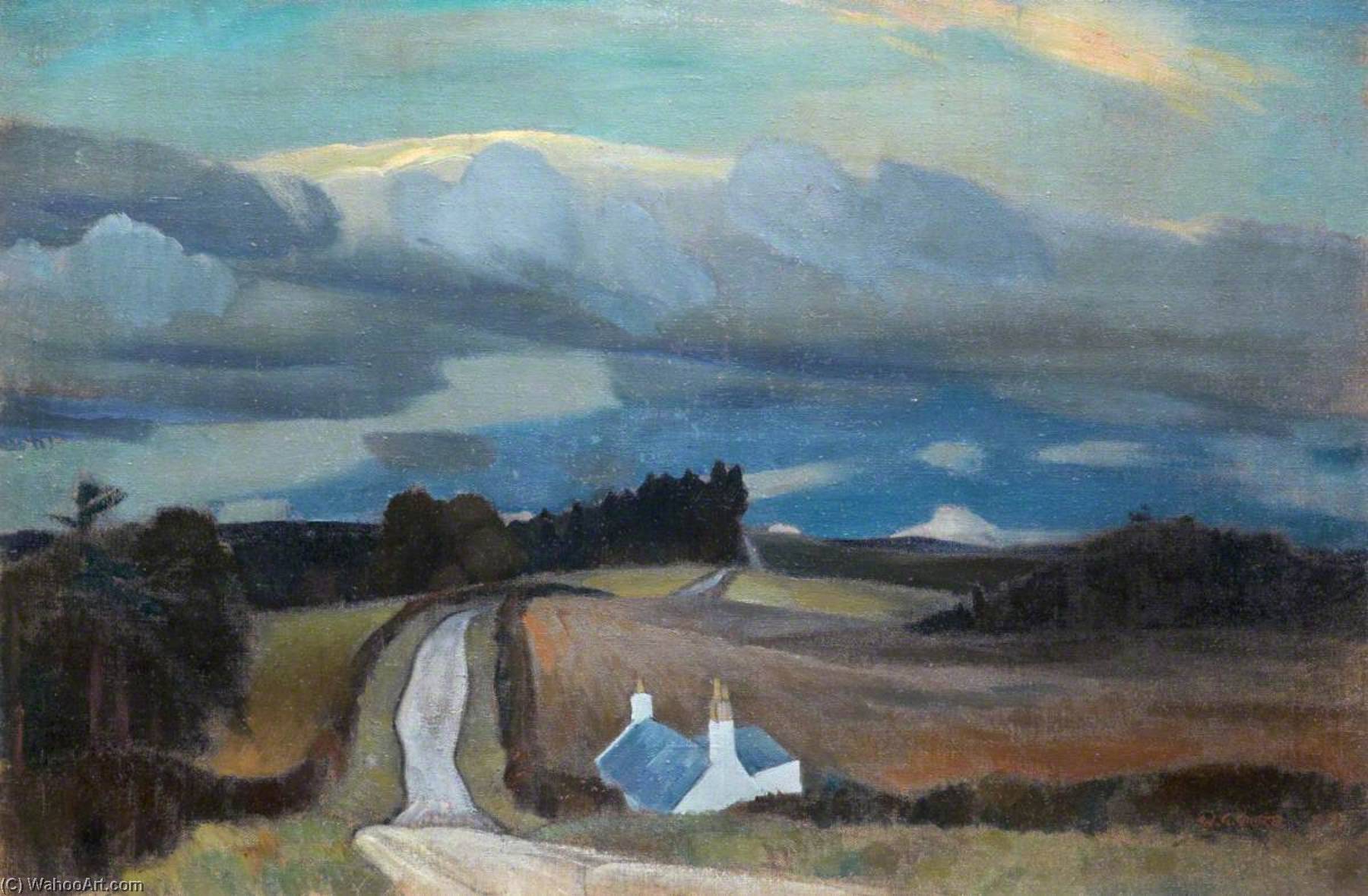 Wikioo.org - The Encyclopedia of Fine Arts - Painting, Artwork by William George Gillies - East Lothian Upland