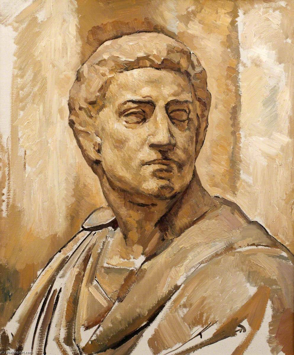 WikiOO.org - Εγκυκλοπαίδεια Καλών Τεχνών - Ζωγραφική, έργα τέχνης Ivor Williams - Plaster Cast of a Male Bust