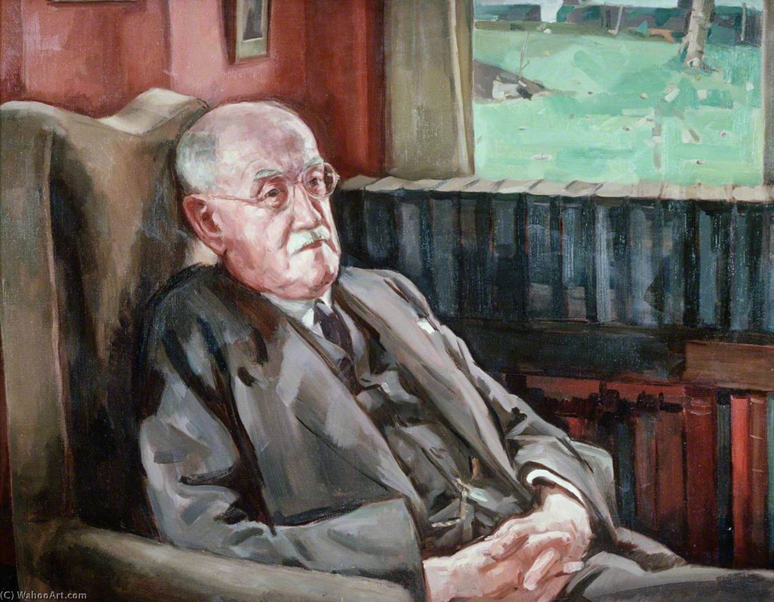 Wikoo.org - موسوعة الفنون الجميلة - اللوحة، العمل الفني Ivor Williams - Sir John Edward Lloyd (1861–1947)