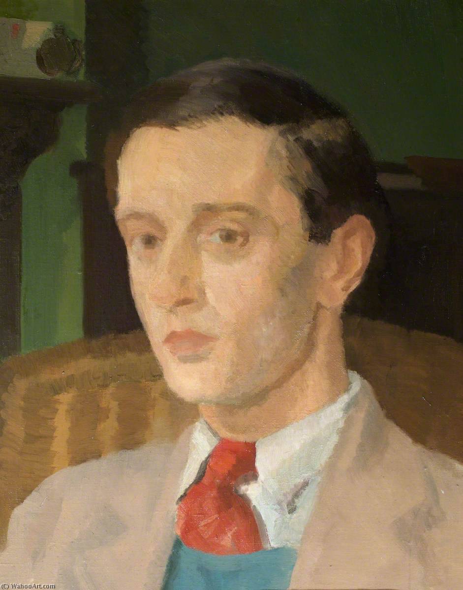 WikiOO.org - Encyclopedia of Fine Arts - Maľba, Artwork Ivor Williams - Young Man Wearing a Tie