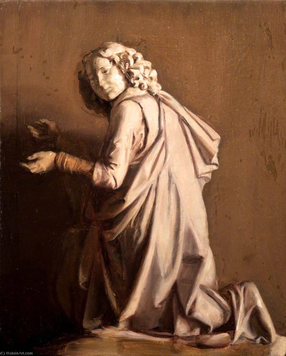 WikiOO.org - Güzel Sanatlar Ansiklopedisi - Resim, Resimler Ivor Williams - Plaster Cast of a Kneeling Angel