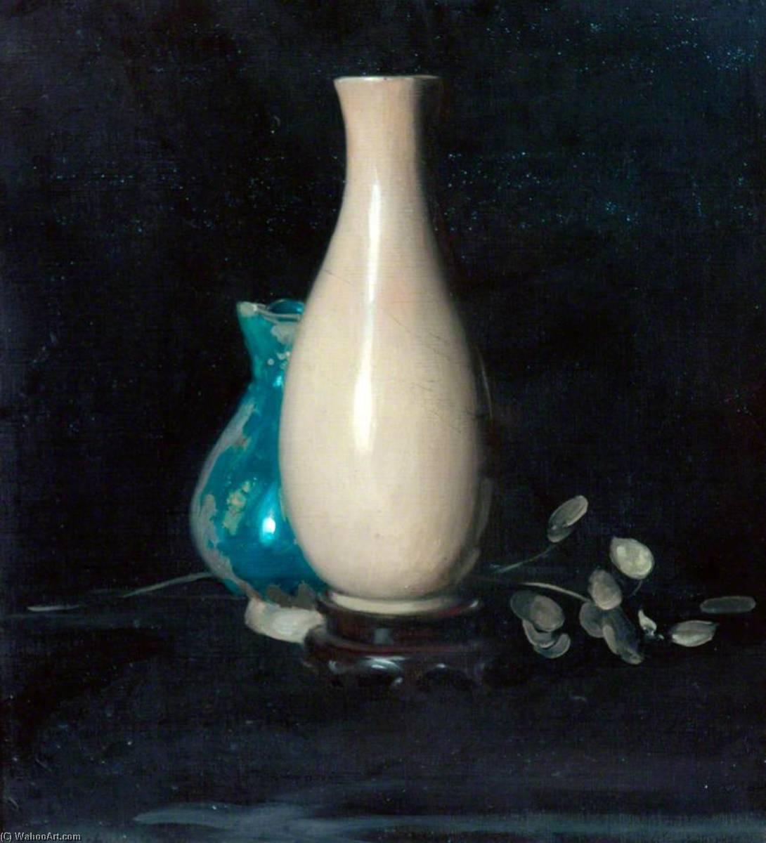 WikiOO.org – 美術百科全書 - 繪畫，作品 William Newzam Prior Nicholson - 中国的 花瓶