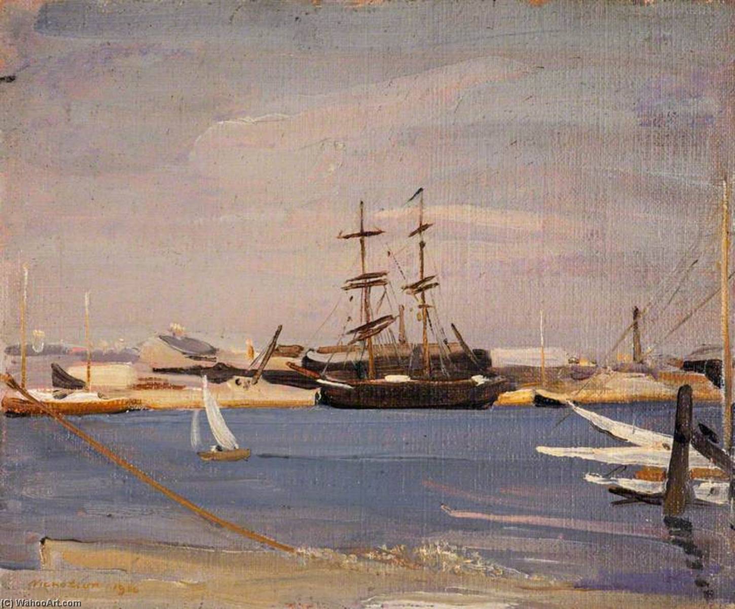Wikioo.org - The Encyclopedia of Fine Arts - Painting, Artwork by William Newzam Prior Nicholson - The Brig