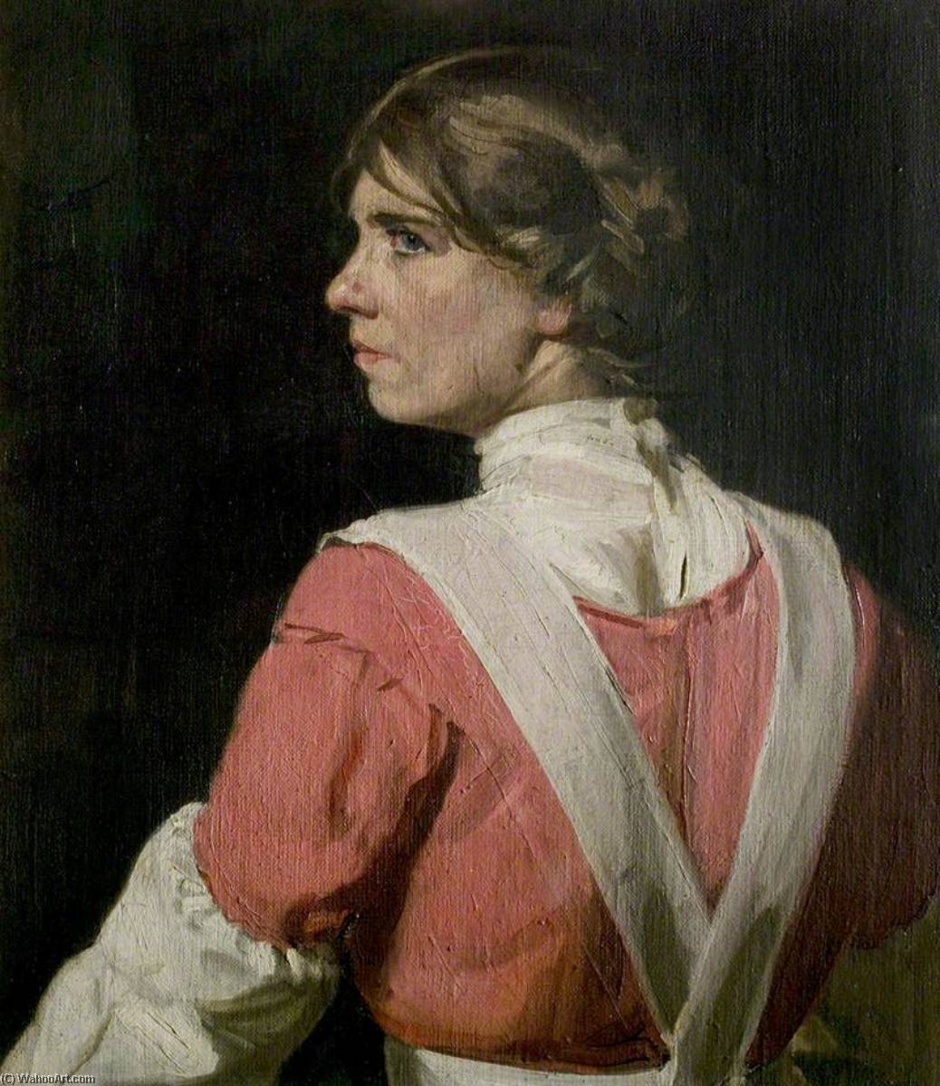 Wikioo.org - The Encyclopedia of Fine Arts - Painting, Artwork by William Newzam Prior Nicholson - Miss Wish Wynne (1882–1931), Actress, in the Character of Janet Cannot for the Play 'The Great Adventure'