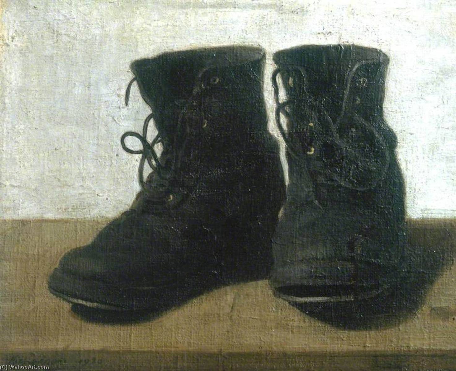 Wikioo.org - The Encyclopedia of Fine Arts - Painting, Artwork by William Newzam Prior Nicholson - Miss Jekyll's Gardening Boots