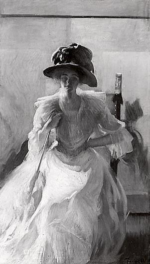 Wikioo.org - The Encyclopedia of Fine Arts - Painting, Artwork by Edmund Charles Tarbell - The Golden Screen, (painting)