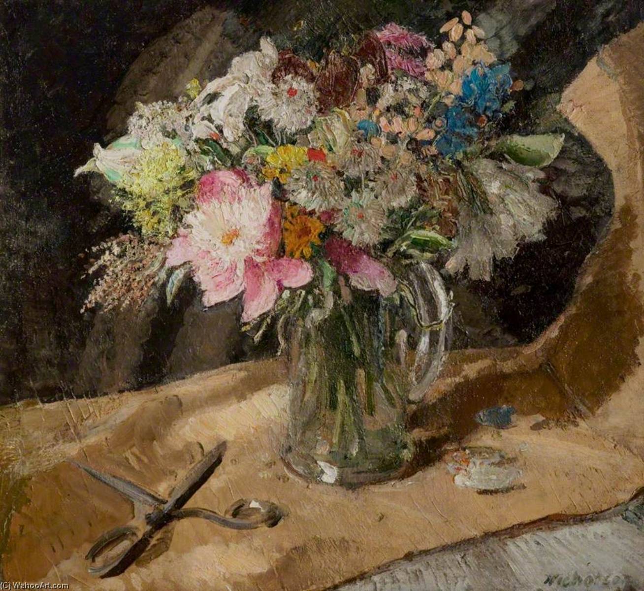 Wikioo.org - The Encyclopedia of Fine Arts - Painting, Artwork by William Newzam Prior Nicholson - Flower Piece