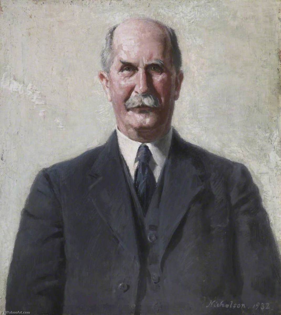 Wikioo.org - The Encyclopedia of Fine Arts - Painting, Artwork by William Newzam Prior Nicholson - Sir William Henry Bragg (1862–1942)