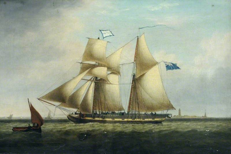 Wikioo.org - The Encyclopedia of Fine Arts - Painting, Artwork by John Ward - The 'Fanny Voase' off Spurn