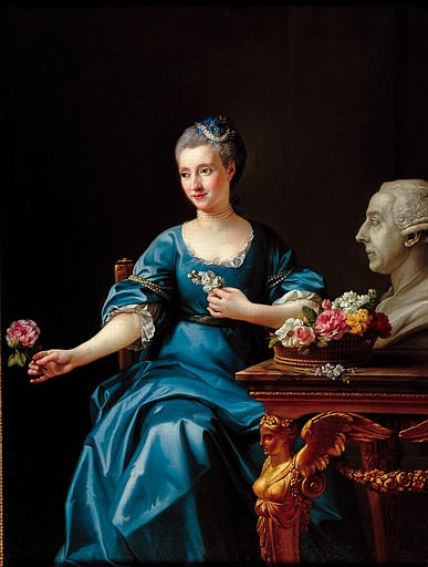 Wikioo.org - The Encyclopedia of Fine Arts - Painting, Artwork by Joseph Marie Vien - La marquise de Migieu