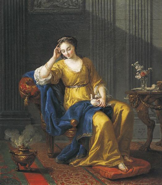 Wikioo.org – L'Encyclopédie des Beaux Arts - Peinture, Oeuvre de Joseph Marie Vien - La douce mélancolie