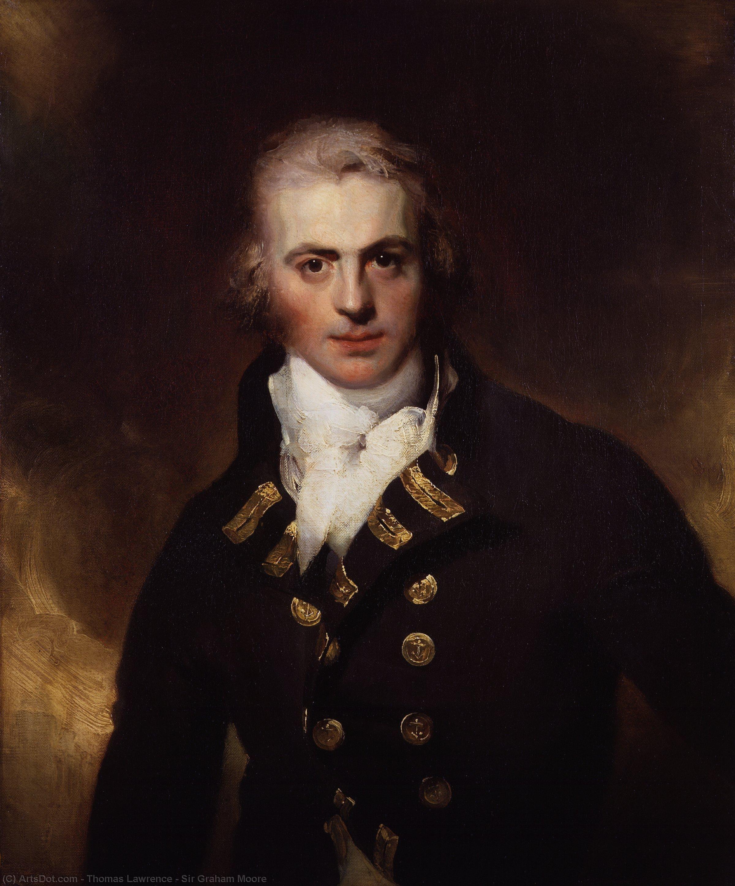 Wikioo.org - The Encyclopedia of Fine Arts - Painting, Artwork by Thomas Lawrence - Sir Graham Moore