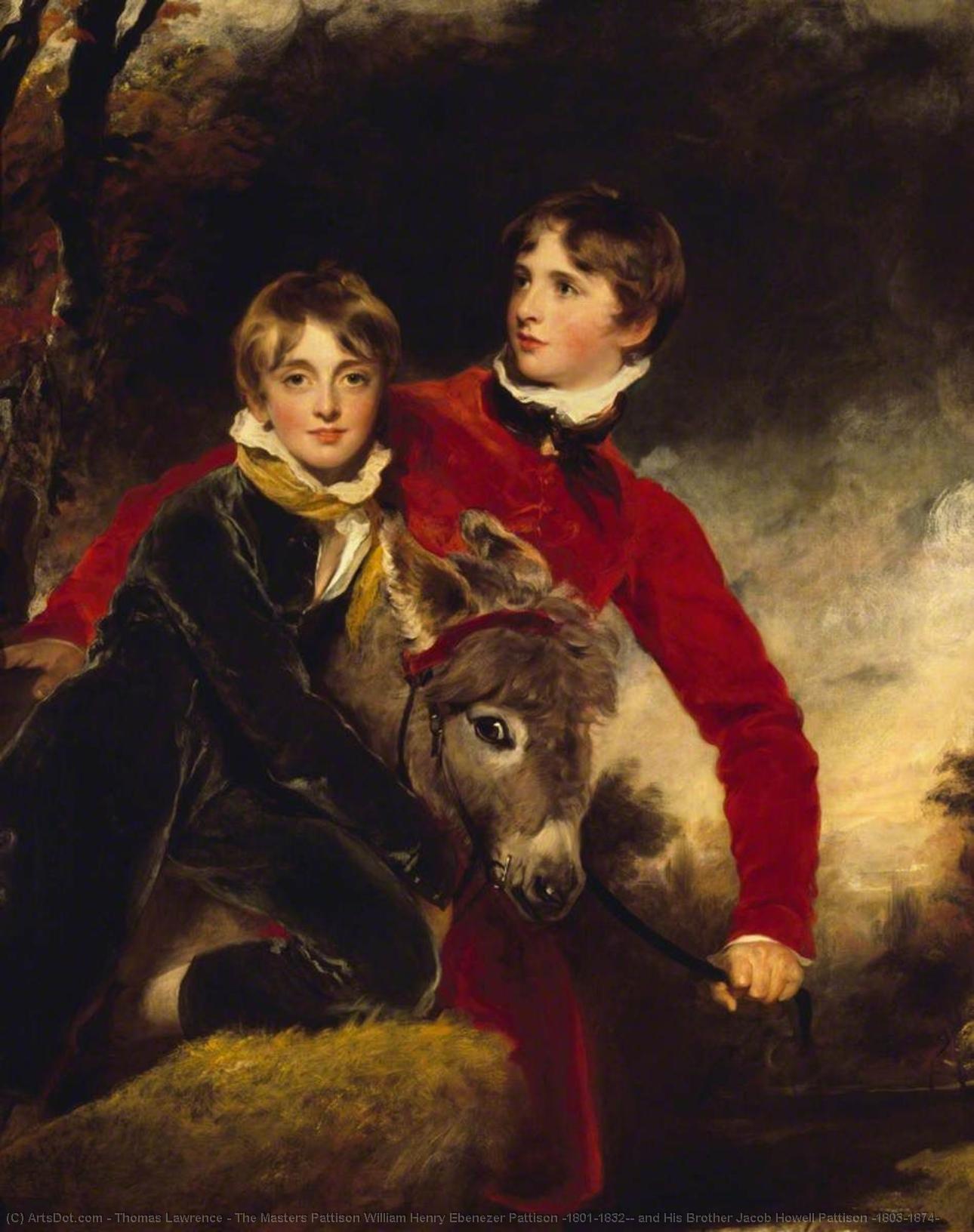 Wikioo.org - The Encyclopedia of Fine Arts - Painting, Artwork by Thomas Lawrence - The Masters Pattison William Henry Ebenezer Pattison (1801–1832), and His Brother Jacob Howell Pattison (1803–1874)