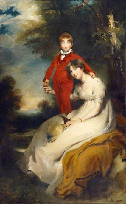 Wikioo.org - สารานุกรมวิจิตรศิลป์ - จิตรกรรม Thomas Lawrence - Mrs Charles Thellusson, née Sabine Robarts (1775–1814), and Her Son, Charles Thellusson (1797–1856)