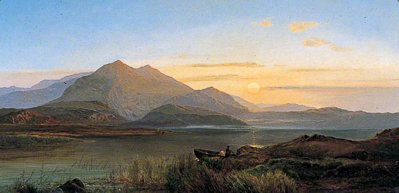 Wikioo.org - The Encyclopedia of Fine Arts - Painting, Artwork by Charles Robert Leslie - Evening in the Highlands