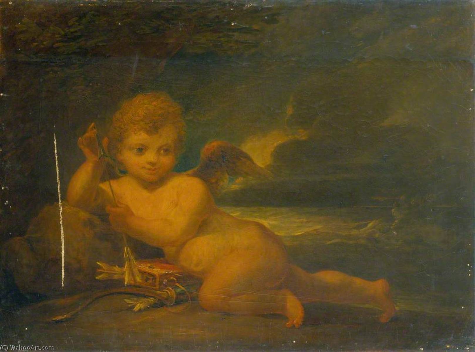 WikiOO.org - Encyclopedia of Fine Arts - Maľba, Artwork Peter Francis Bourgeois - Cupid