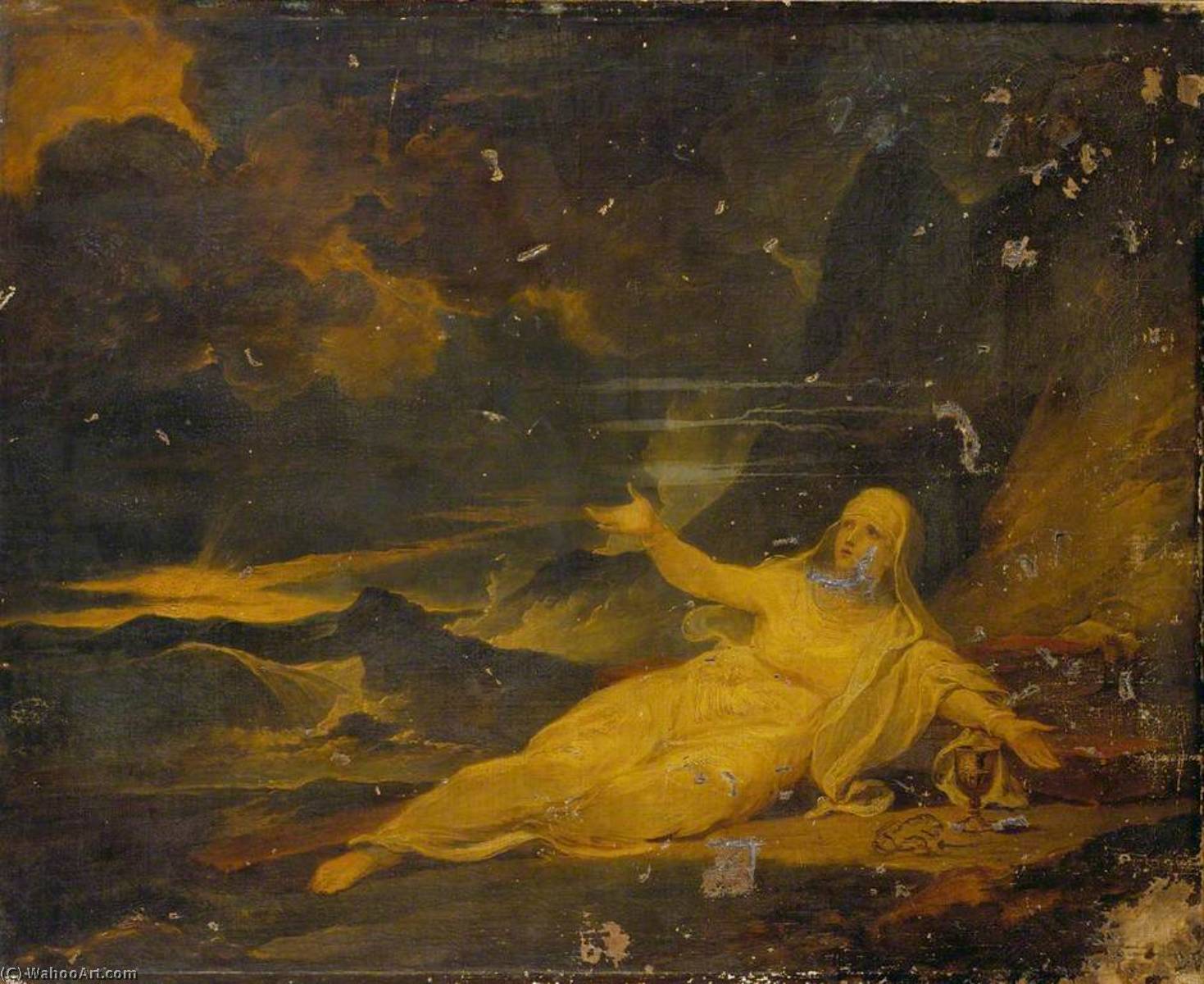 Wikioo.org – L'Enciclopedia delle Belle Arti - Pittura, Opere di Peter Francis Bourgeois - religione come  dopodomani  deserto