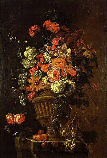 WikiOO.org - Enciklopedija dailės - Tapyba, meno kuriniai Jean Baptiste Monnoyer - Vase de fleurs