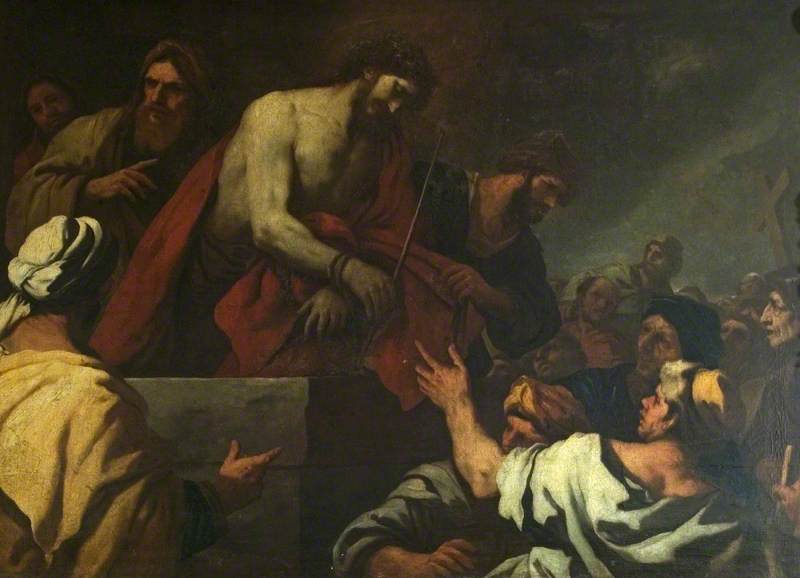 WikiOO.org - Enciklopedija dailės - Tapyba, meno kuriniai Luca Giordano - Christ Led to Calvary