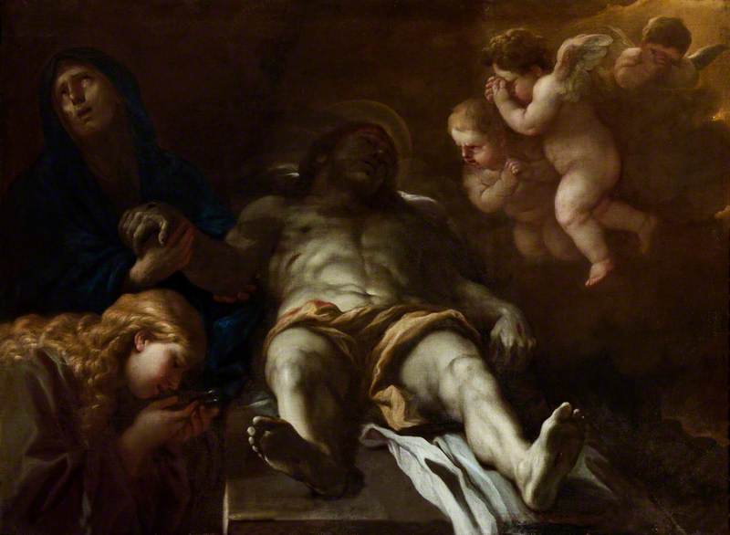Wikioo.org - The Encyclopedia of Fine Arts - Painting, Artwork by Luca Giordano - The Lamentation