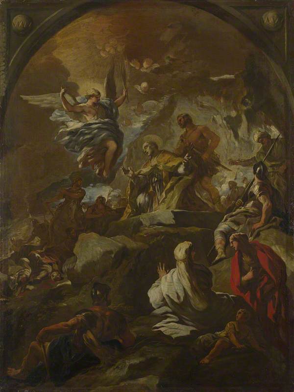 WikiOO.org – 美術百科全書 - 繪畫，作品 Luca Giordano - 殉难  圣人  圣雅纳略