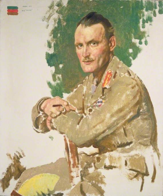 Wikioo.org - The Encyclopedia of Fine Arts - Painting, Artwork by William Newenham Montague Orpen - Brigadier General Hugh Jamieson Elles (1880–1945), CB, DSO