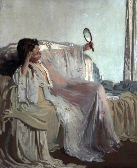 Wikioo.org - The Encyclopedia of Fine Arts - Painting, Artwork by William Newenham Montague Orpen - An Eastern Gown
