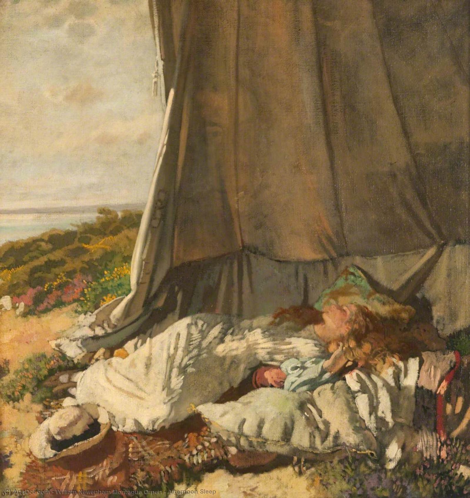 WikiOO.org - دایره المعارف هنرهای زیبا - نقاشی، آثار هنری William Newenham Montague Orpen - Afternoon Sleep