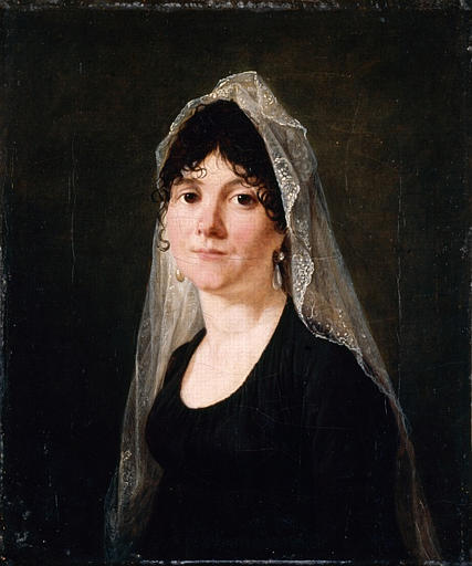 Wikioo.org – L'Encyclopédie des Beaux Arts - Peinture, Oeuvre de Jean François Sablet - Portrait de Madame Peccot