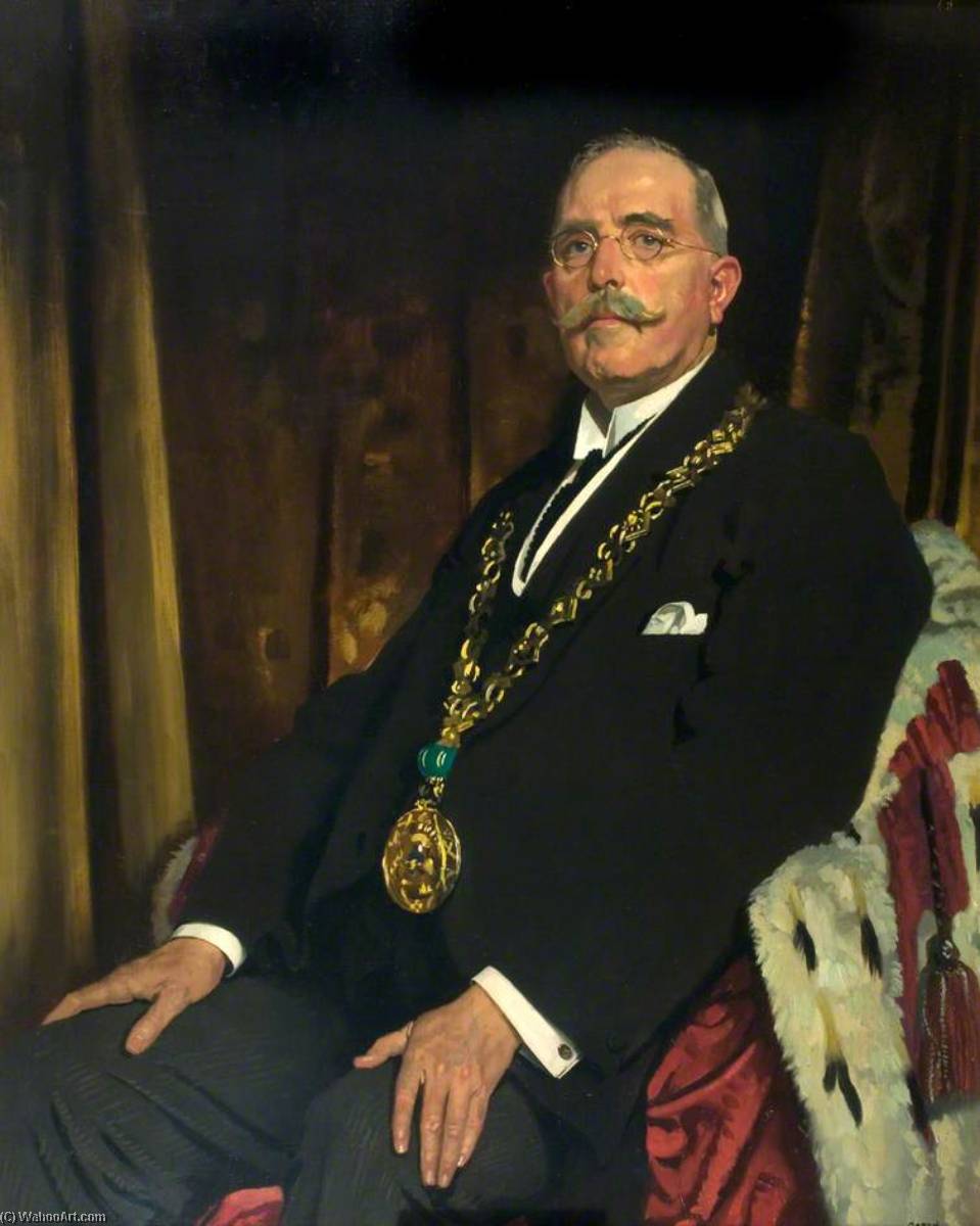 Wikioo.org - The Encyclopedia of Fine Arts - Painting, Artwork by William Newenham Montague Orpen - Sir Alexander Spence (1866–1939), Lord Provost of Dundee (1920–1923)