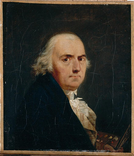 WikiOO.org - Enciclopédia das Belas Artes - Pintura, Arte por Jean François Sablet - Portrait de l'artiste Autoportrait de François Sablet (Titre attribué)