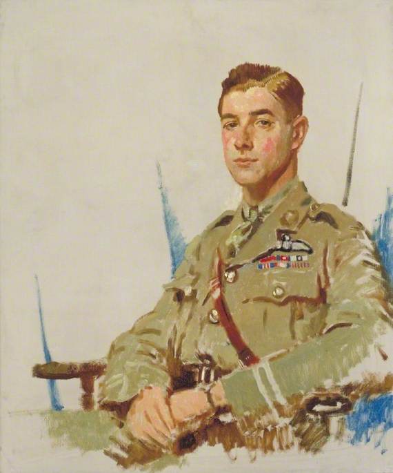 Wikioo.org - The Encyclopedia of Fine Arts - Painting, Artwork by William Newenham Montague Orpen - Major James Byford McCudden (1895–1918), VC, DSO, MC