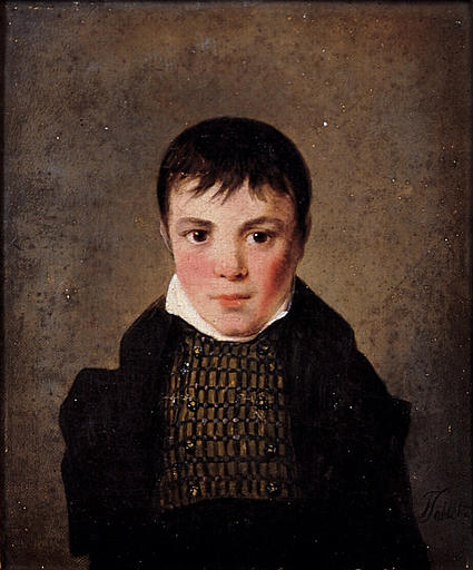 WikiOO.org - אנציקלופדיה לאמנויות יפות - ציור, יצירות אמנות Jean François Sablet - Portrait d'un enfant