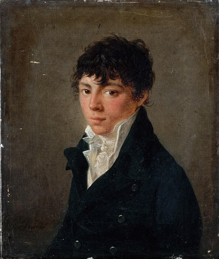 Wikioo.org – L'Encyclopédie des Beaux Arts - Peinture, Oeuvre de Jean François Sablet - Portrait d'un jeune homme