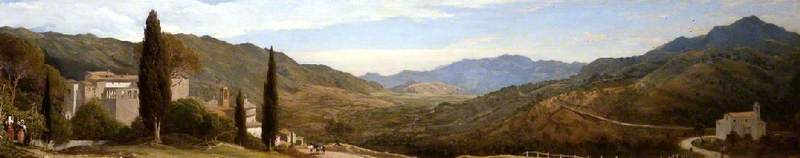 Wikioo.org - The Encyclopedia of Fine Arts - Painting, Artwork by Charles Lock Eastlake - A Panoramic View near Rome