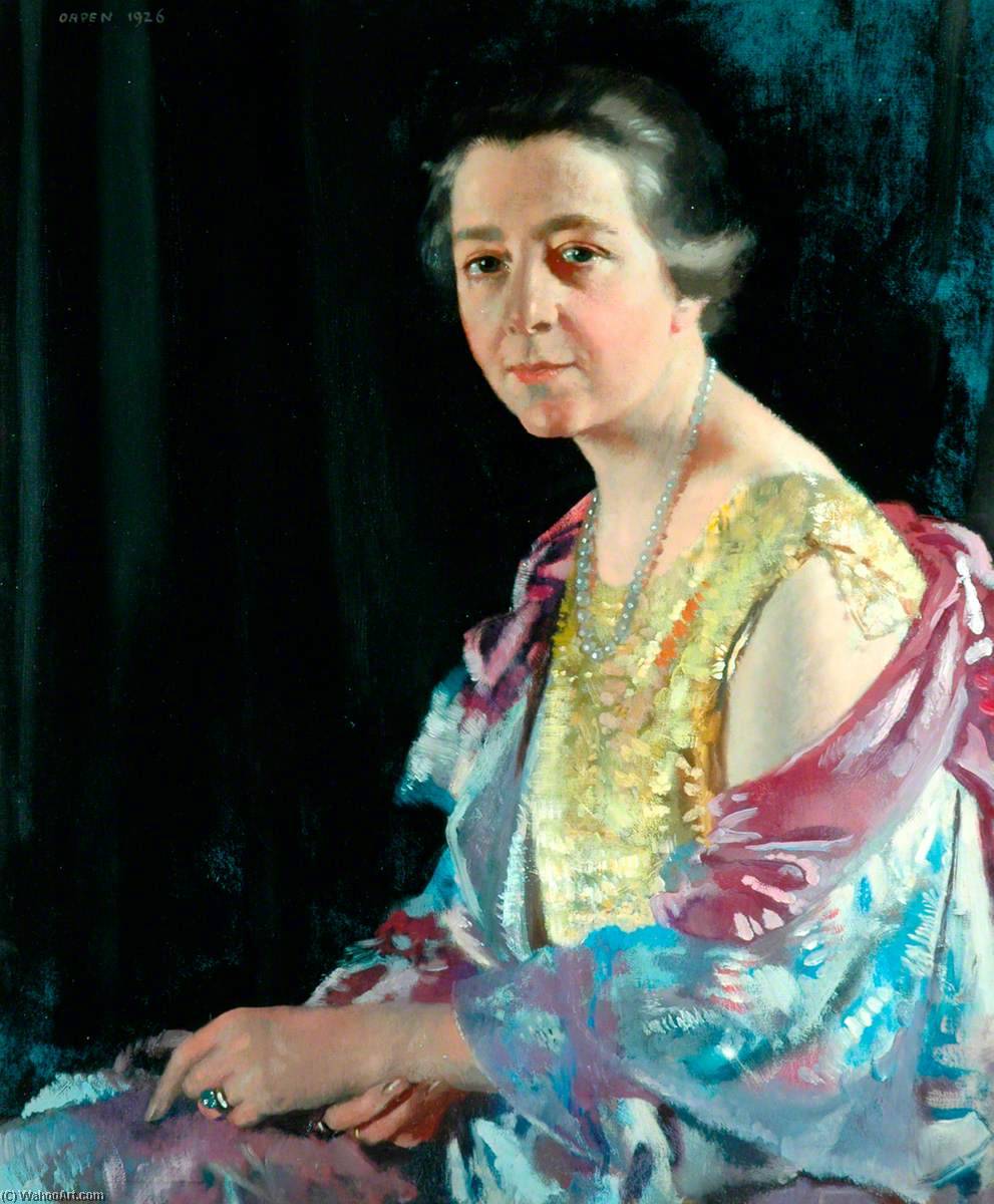 WikiOO.org - Güzel Sanatlar Ansiklopedisi - Resim, Resimler William Newenham Montague Orpen - Mrs Thomas Howarth