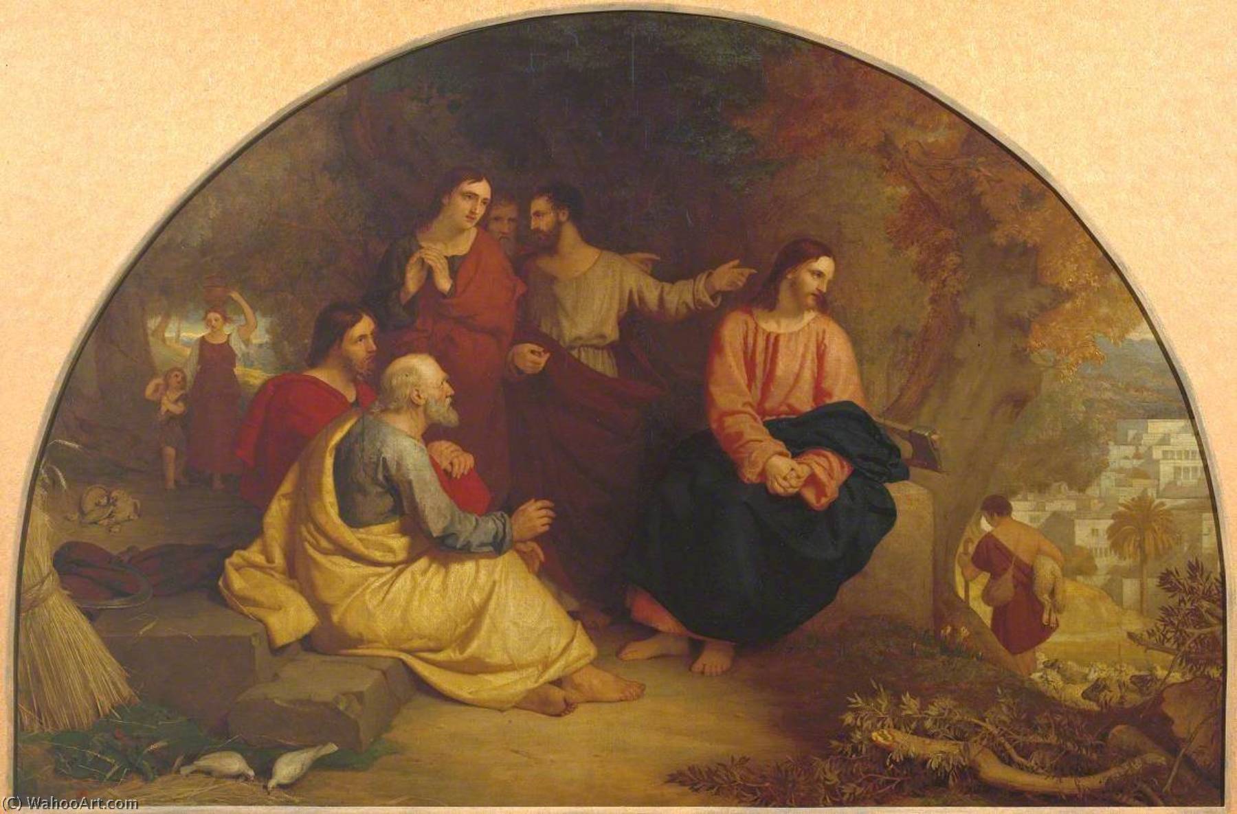 WikiOO.org - Encyclopedia of Fine Arts - Maleri, Artwork Charles Lock Eastlake - Christ Lamenting over Jerusalem