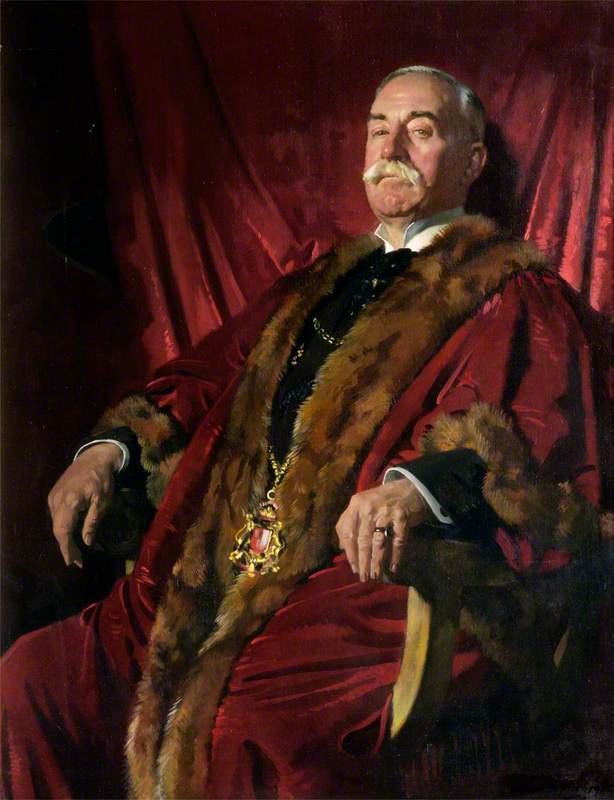 Wikioo.org - The Encyclopedia of Fine Arts - Painting, Artwork by William Newenham Montague Orpen - Sir William Meff, Lord Provost of Aberdeen (1911–1925)