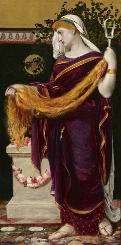 WikiOO.org - Encyclopedia of Fine Arts - Lukisan, Artwork Anthony Frederick Augustus Sandys - Berenice, Queen of Egypt