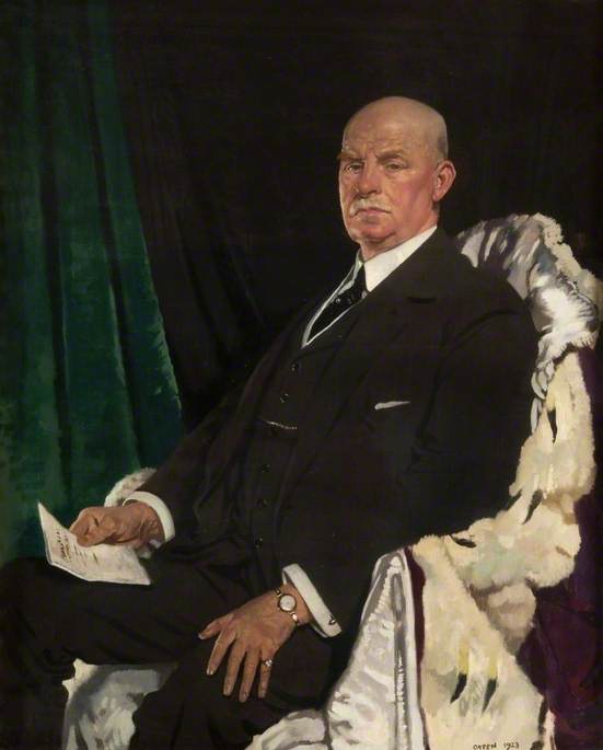 Wikioo.org - The Encyclopedia of Fine Arts - Painting, Artwork by William Newenham Montague Orpen - Sir Thomas Paxton (1860–1930), Lord Provost of Glasgow (1920–1923)